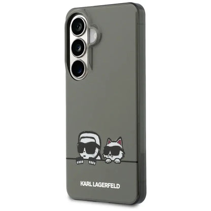 Karl Lagerfeld IML Peekaboo Karl & Choupette MagSafe dėklas - Samsung Galaxy S26 dėklas (juodas)