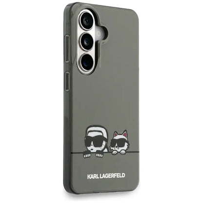 Karl Lagerfeld IML Peekaboo Karl & Choupette MagSafe dėklas - Samsung Galaxy S26 dėklas (juodas)