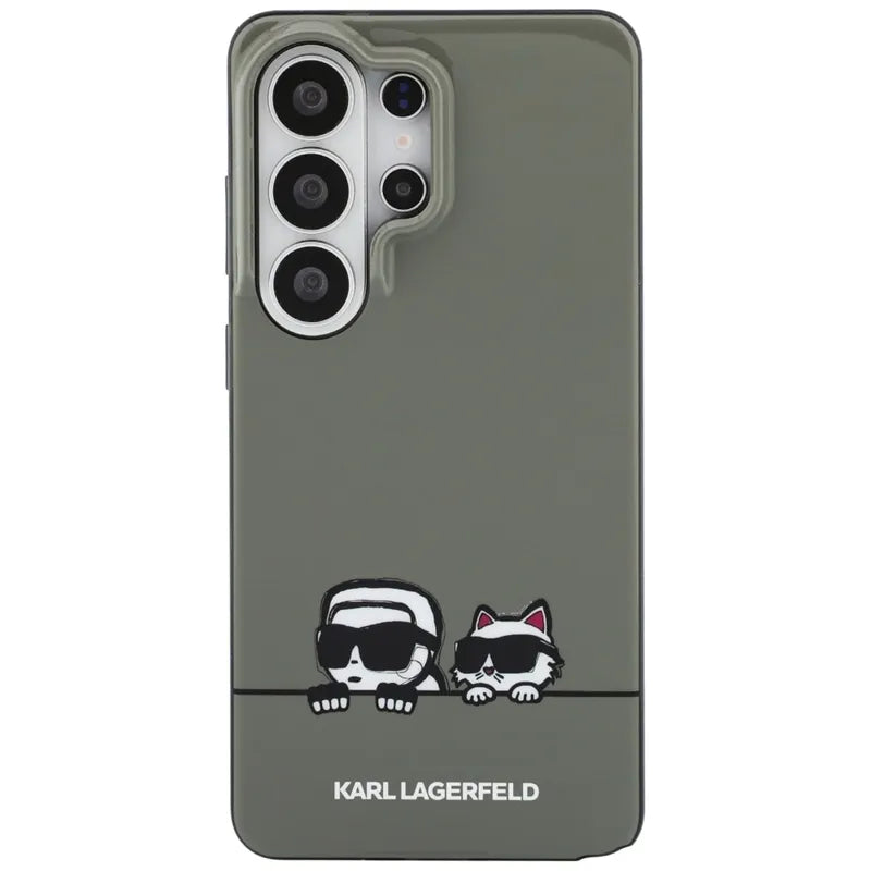 Karl Lagerfeld IML Peekaboo Karl & Choupette MagSafe dėklas - Samsung Galaxy S26 Ultra (Juodas)