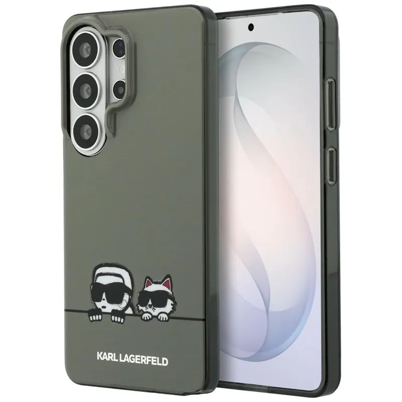 Karl Lagerfeld IML Peekaboo Karl & Choupette MagSafe dėklas - Samsung Galaxy S26 Ultra (Juodas)