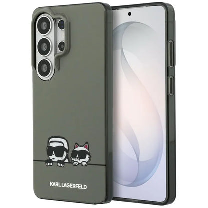 Karl Lagerfeld IML Peekaboo Karl & Choupette MagSafe dėklas - Samsung Galaxy S26 Ultra (Juodas)