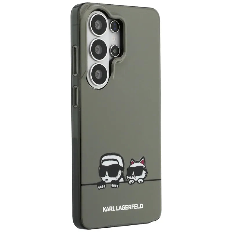 Karl Lagerfeld IML Peekaboo Karl & Choupette MagSafe dėklas - Samsung Galaxy S26 Ultra (Juodas)