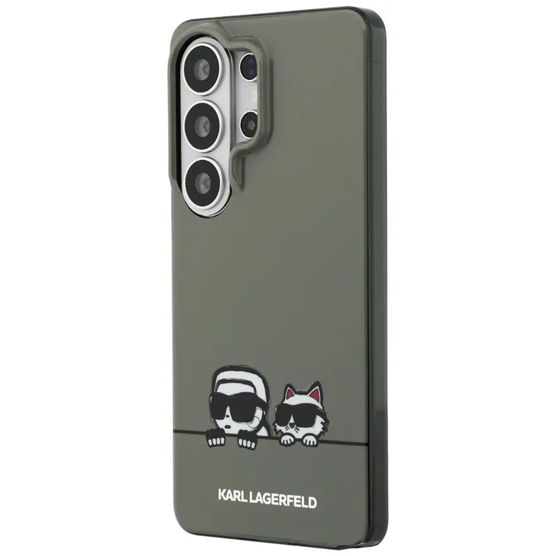 Karl Lagerfeld IML Peekaboo Karl & Choupette MagSafe dėklas - Samsung Galaxy S26 Ultra (Juodas)