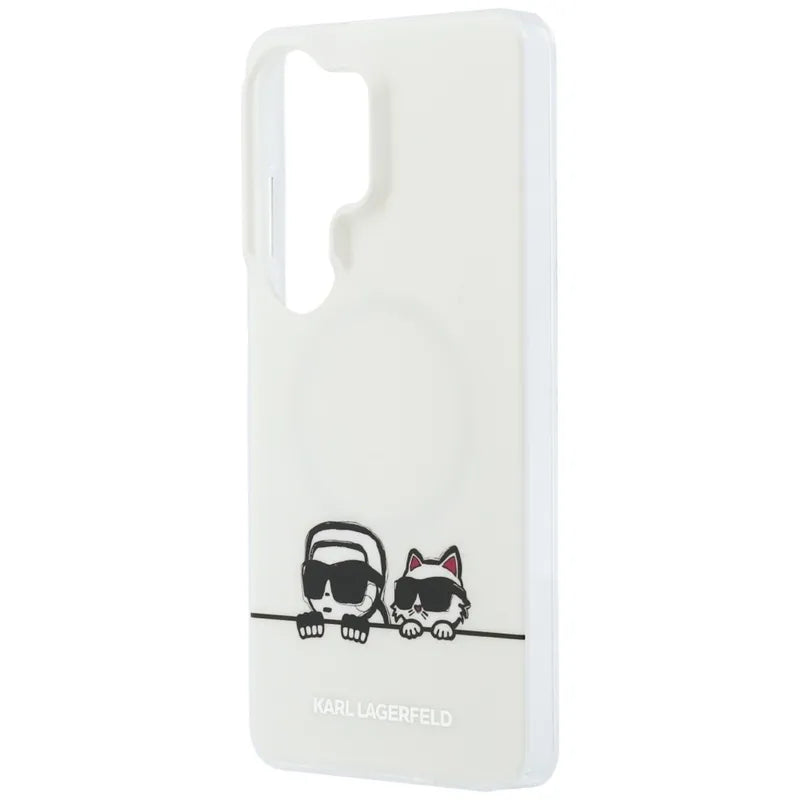 Karl Lagerfeld IML Peekaboo Karl & Choupette MagSafe - "Samsung Galaxy S26 Ultra" dėklas (Skaidrus)