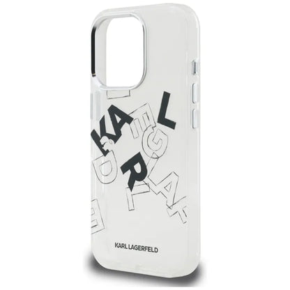 Karl Lagerfeld IML Piešinio Stiliaus Grafika - Dėklas iPhone 16 Pro (skaidrus)