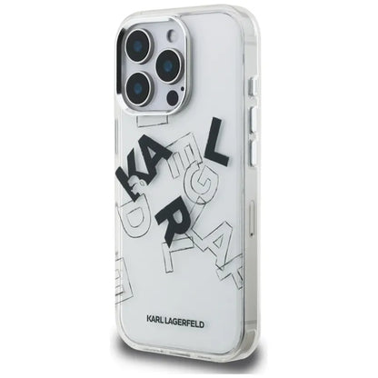 Karl Lagerfeld IML Piešinio Stiliaus Grafika - Dėklas iPhone 16 Pro (skaidrus)