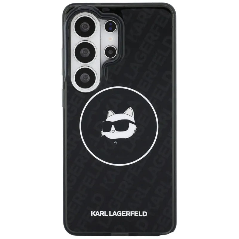 Karl Lagerfeld IML Repeated Choupette MagSafe dėklas - Samsung Galaxy S26 Ultra (Juodas)