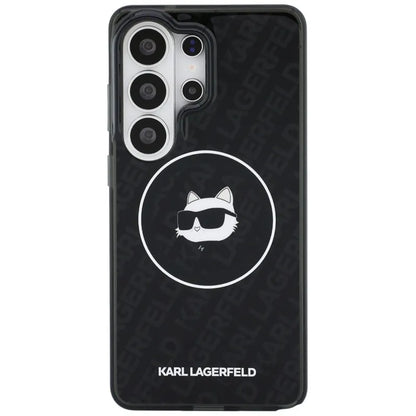 Karl Lagerfeld IML Repeated Choupette MagSafe dėklas - Samsung Galaxy S26 Ultra (Juodas)