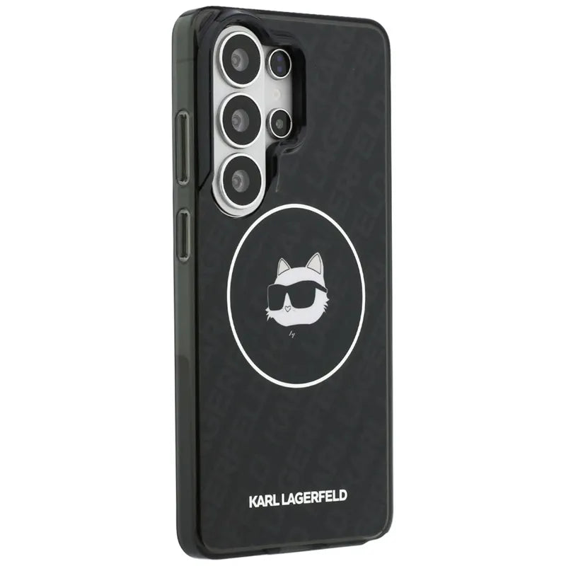 Karl Lagerfeld IML Repeated Choupette MagSafe dėklas - Samsung Galaxy S26 Ultra (Juodas)