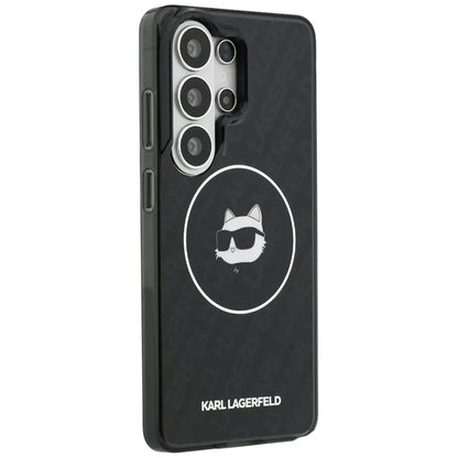 Karl Lagerfeld IML Repeated Choupette MagSafe dėklas - Samsung Galaxy S26 Ultra (Juodas)