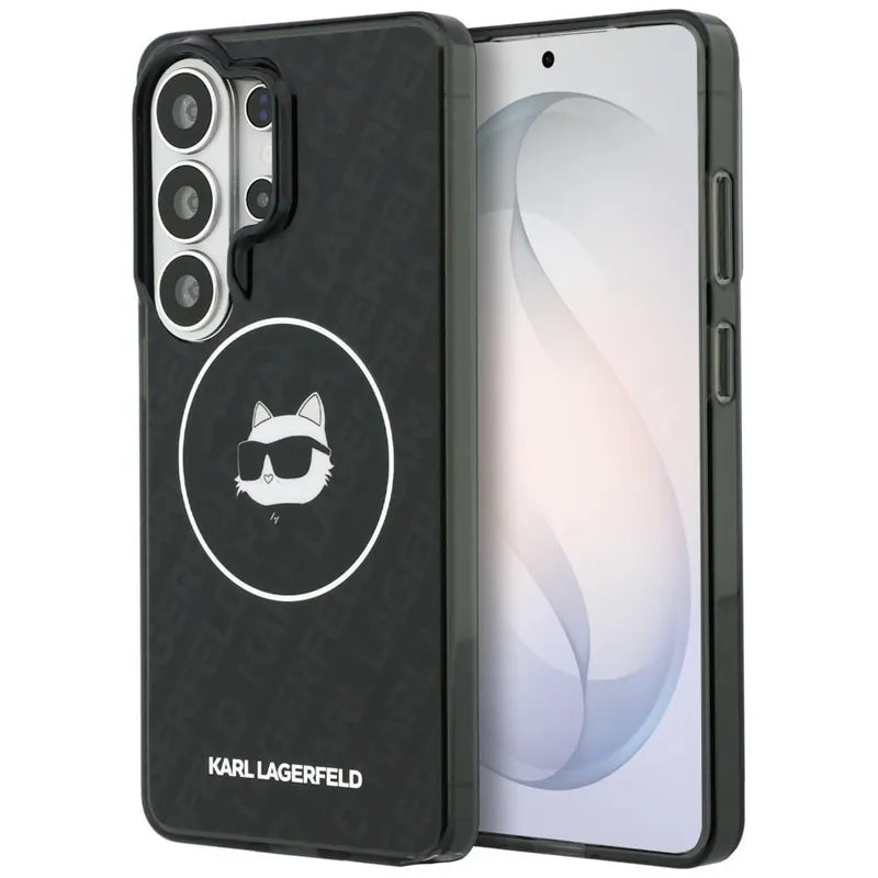 Karl Lagerfeld IML Repeated Choupette MagSafe dėklas - Samsung Galaxy S26 Ultra (Juodas)
