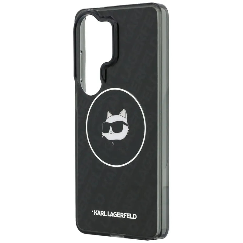 Karl Lagerfeld IML Repeated Choupette MagSafe dėklas - Samsung Galaxy S26 Ultra (Juodas)