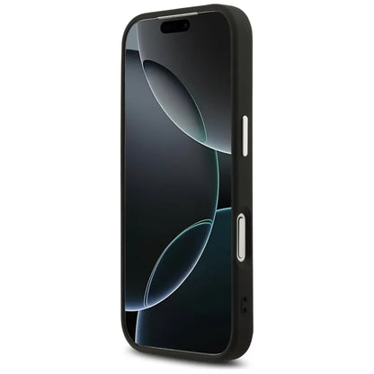 Karl Lagerfeld Initial & Metal Logo MagSafe - Dėklas iPhone 17 Pro (juodas)