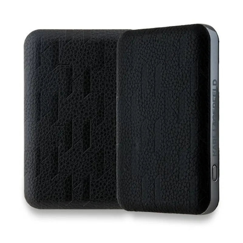 Karl Lagerfeld Karl & Choupette Head Pin MagSafe – Belaidis išorinis akumuliatorius 5000 mAh 15W (juodas)