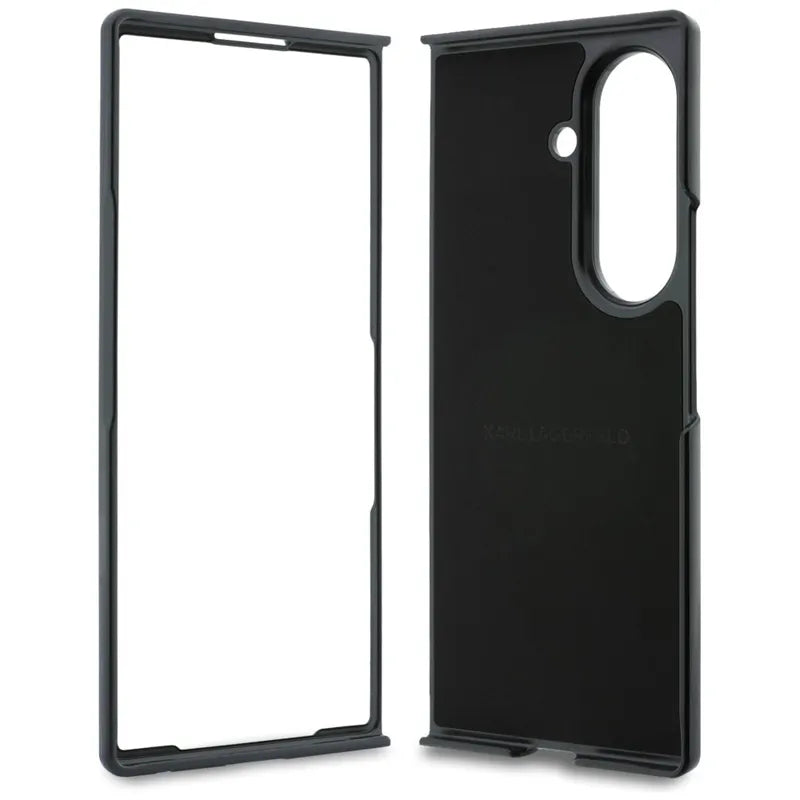 Karl Lagerfeld Karl & Choupette Pins MagSafe – dėklas Samsung Galaxy Z Fold 8 Ultra (juodas)