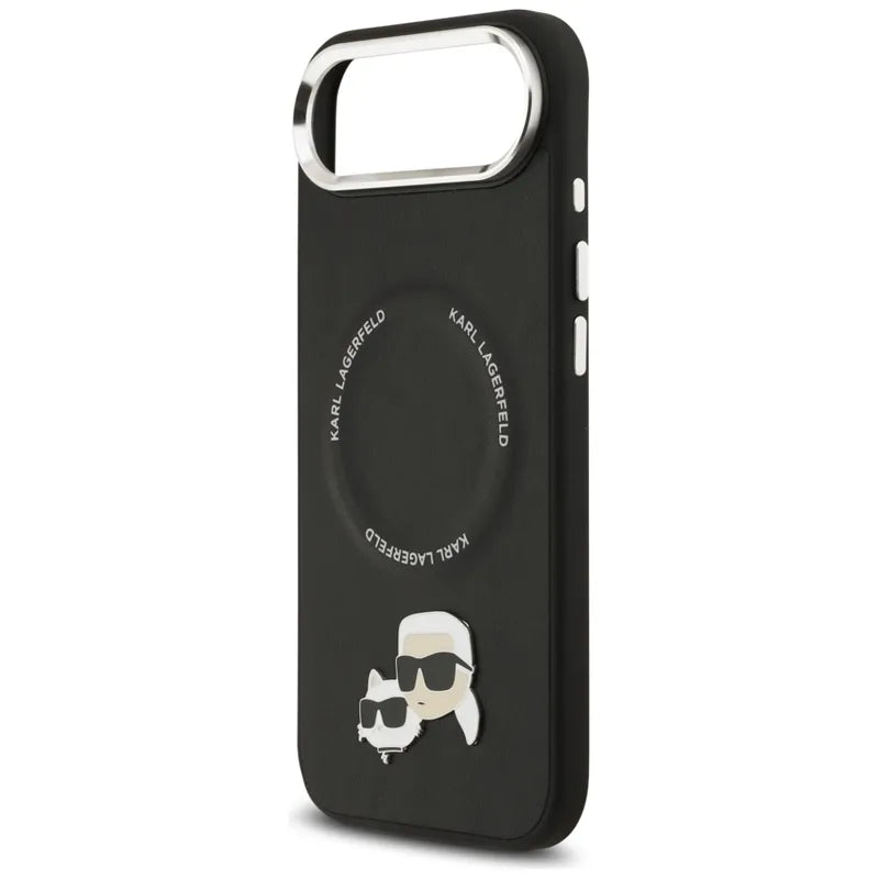 Karl Lagerfeld Karl & Choupette segtukų dėklas MagSafe - iPhone Air (juodas)