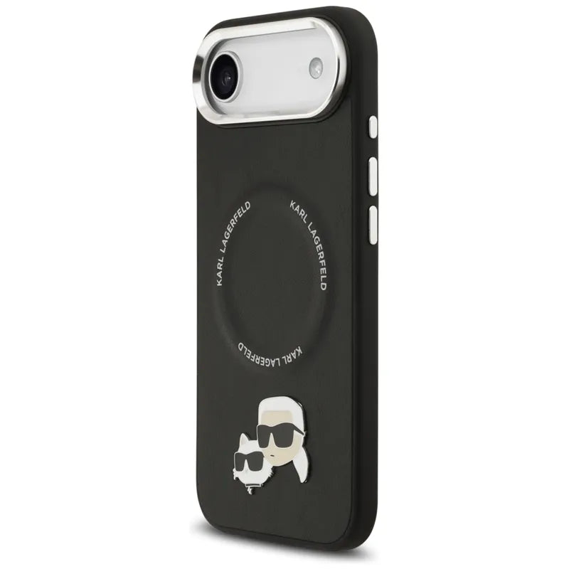 Karl Lagerfeld Karl & Choupette segtukų dėklas MagSafe - iPhone Air (juodas)