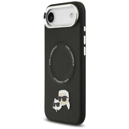 Karl Lagerfeld Karl & Choupette segtukų dėklas MagSafe - iPhone Air (juodas)