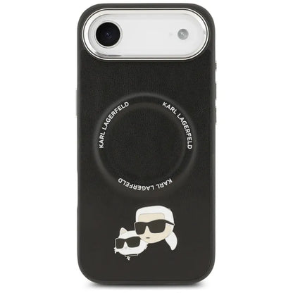 Karl Lagerfeld Karl & Choupette segtukų dėklas MagSafe - iPhone Air (juodas)