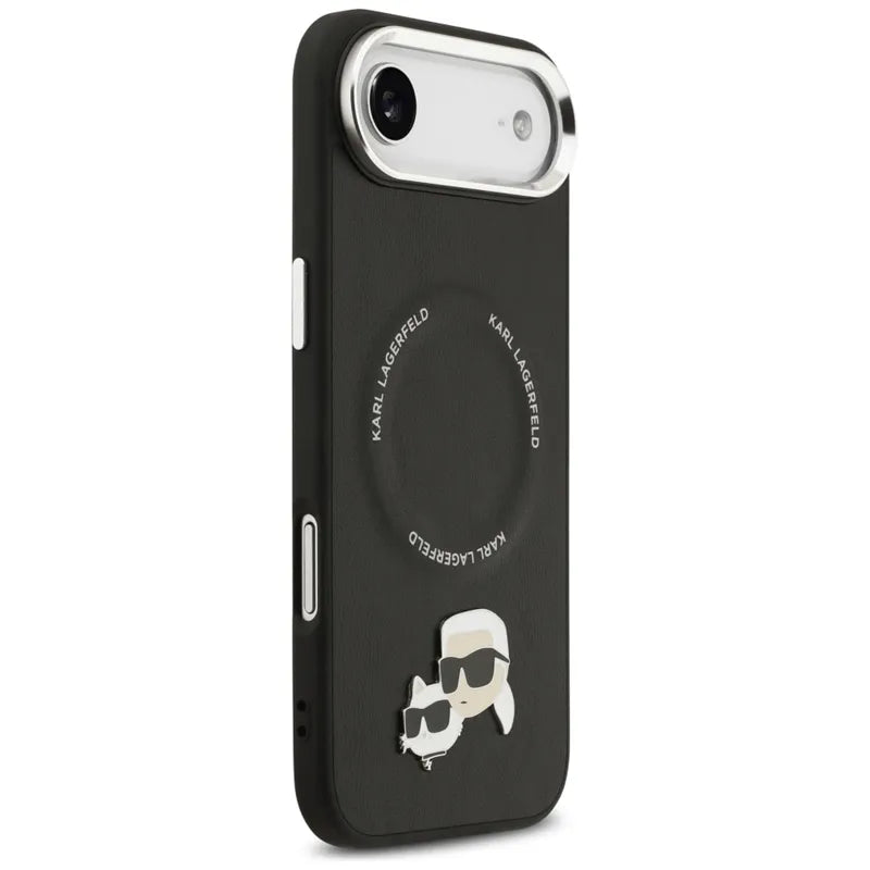 Karl Lagerfeld Karl & Choupette segtukų dėklas MagSafe - iPhone Air (juodas)