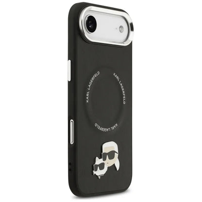 Karl Lagerfeld Karl & Choupette segtukų dėklas MagSafe - iPhone Air (juodas)