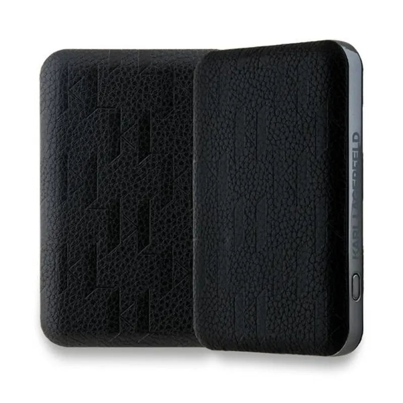 Karl Lagerfeld Karl Head Pin MagSafe – belaidis maitinimo blokas 5000 mAh 15W (juodas)