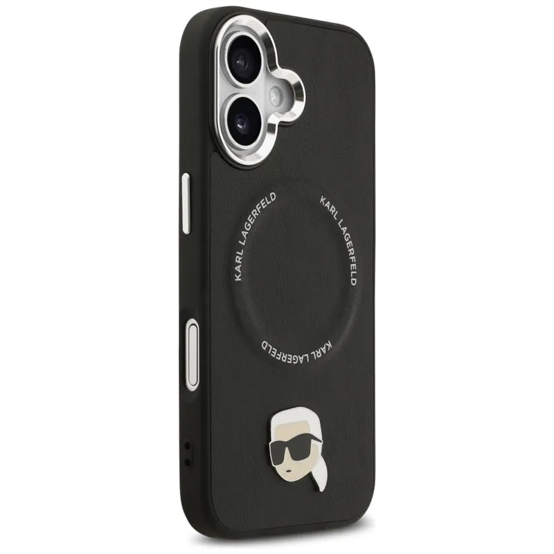 Karl Lagerfeld Karl Pin MagSafe - Dėklas iPhone 17 (juodas)