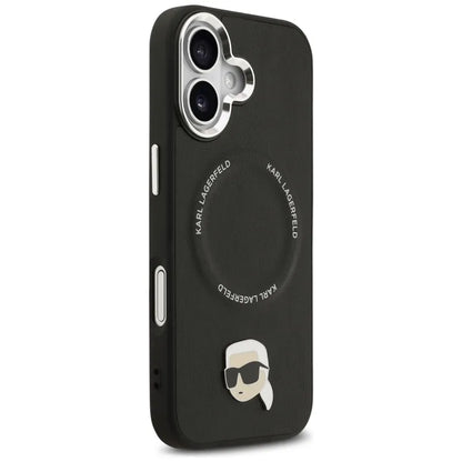 Karl Lagerfeld Karl Pin MagSafe - Dėklas iPhone 17 (juodas)