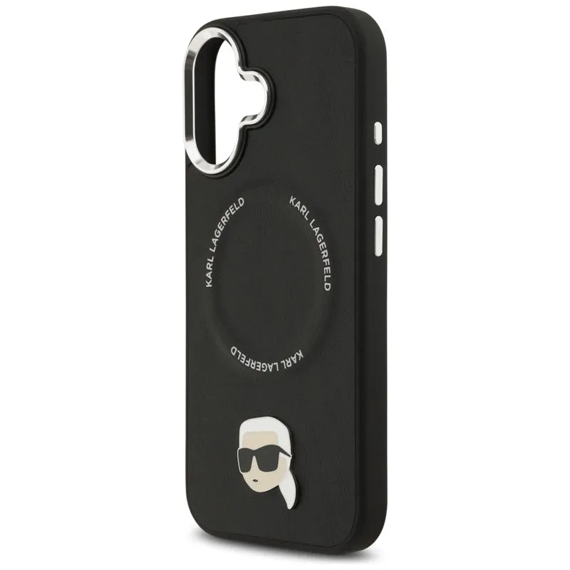 Karl Lagerfeld Karl Pin MagSafe - Dėklas iPhone 17 (juodas)