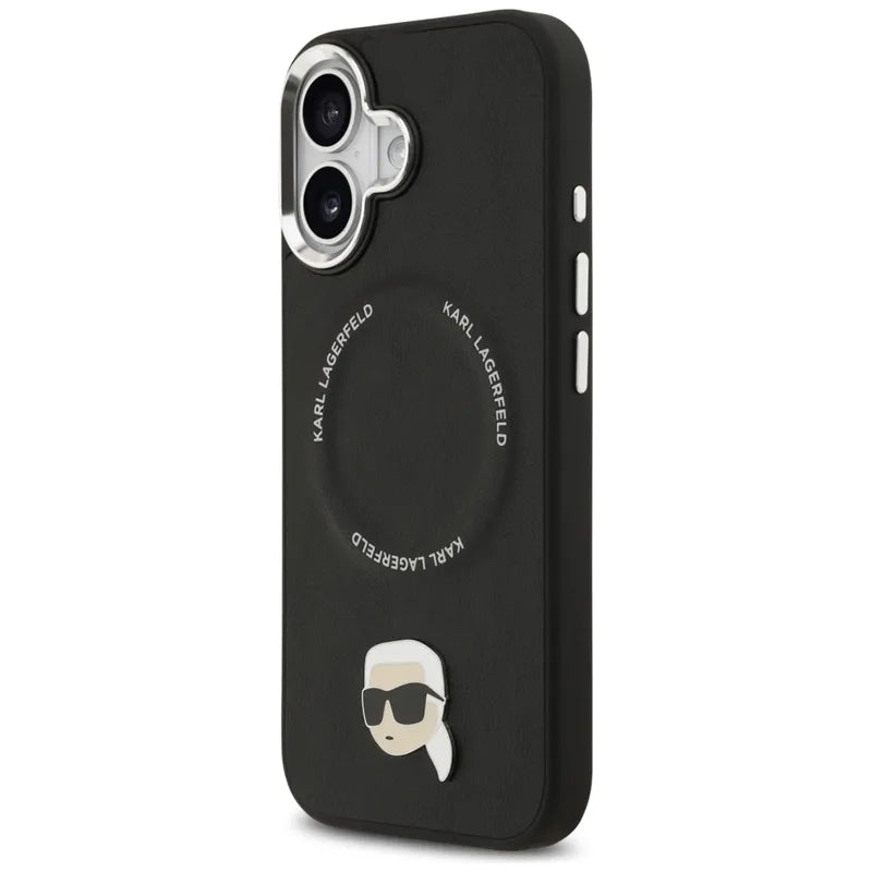 Karl Lagerfeld Karl Pin MagSafe - Dėklas iPhone 17 (juodas)