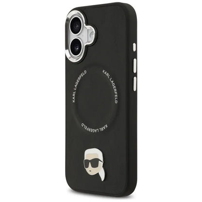 Karl Lagerfeld Karl Pin MagSafe - Dėklas iPhone 17 (juodas)