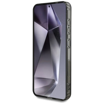 Karl Lagerfeld Karlo galvos logotipas su kalnų krištolais – Dėklas, skirtas Samsung Galaxy S25 (Juoda)