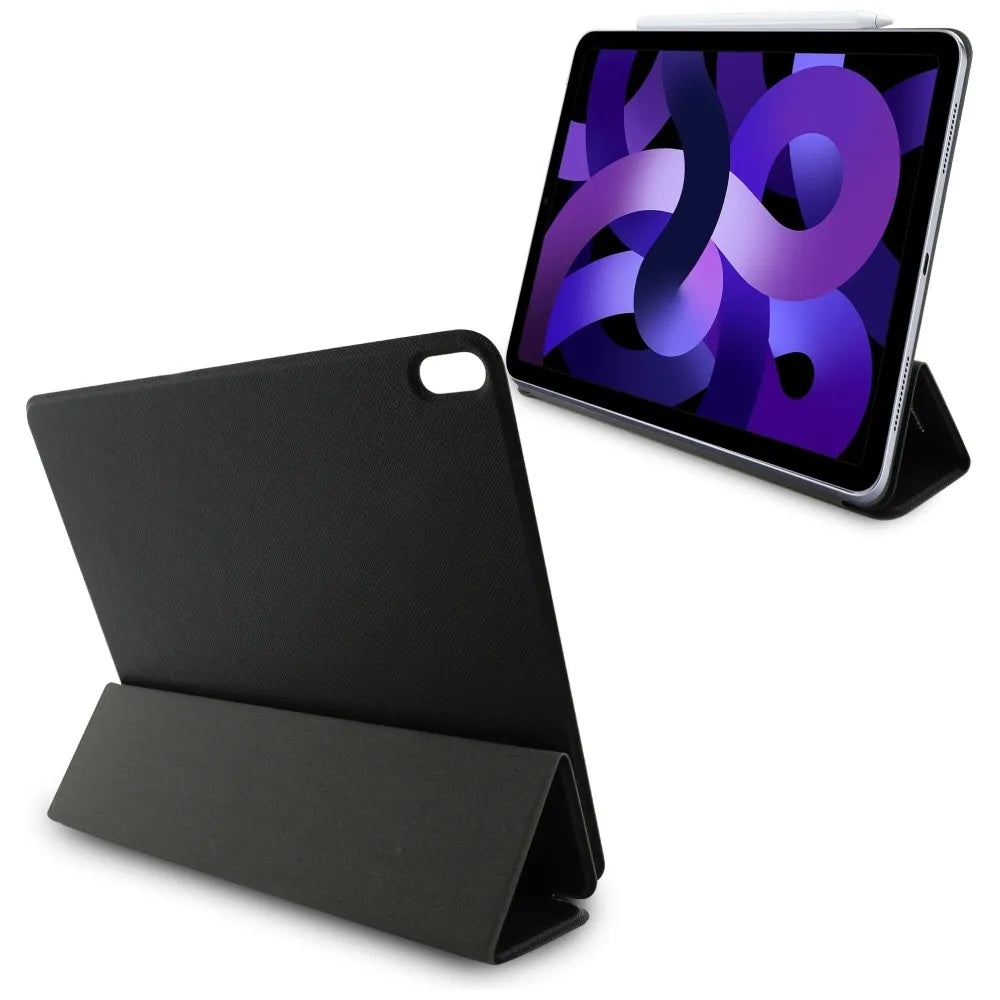 Karl Lagerfeld Knygos tipo dėklas Saffiano magnetinis Karl & Choupette - skirtas iPad Air 13” M3 (2025) / iPad Air 13” M2 (2024) (juoda)