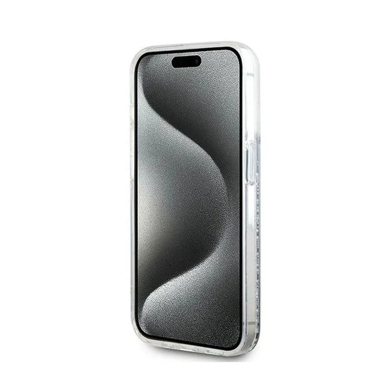 Karl Lagerfeld Liquid Glitter Choupette Head MagSafe – iPhone 14 Pro Max dėklas (skaidrus)