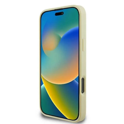 Karl Lagerfeld Metal Signature – Dėklas iPhone 16 Pro (auksinis)