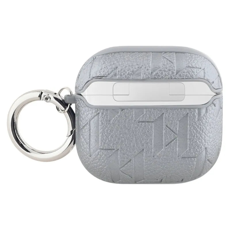 Karl Lagerfeld Monogram Choupette Head – AirPods 4 dėklas (sidabrinis)