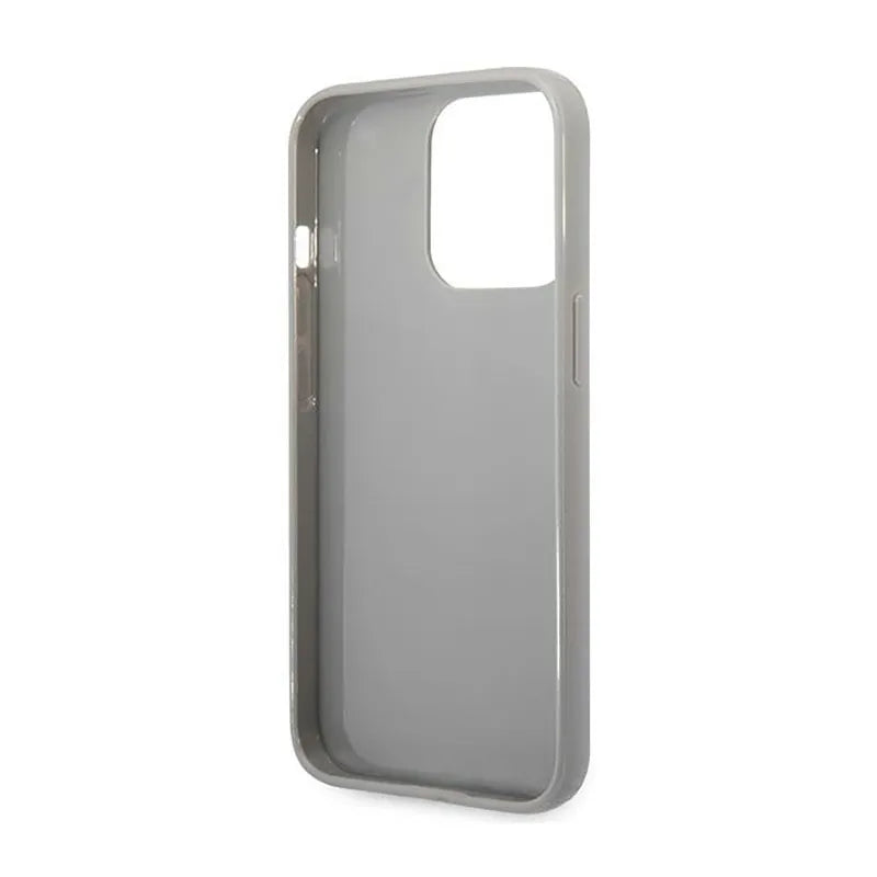Karl Lagerfeld Monogram Iridescentinis - Dėklas iPhone 14 Pro (sidabrinis)