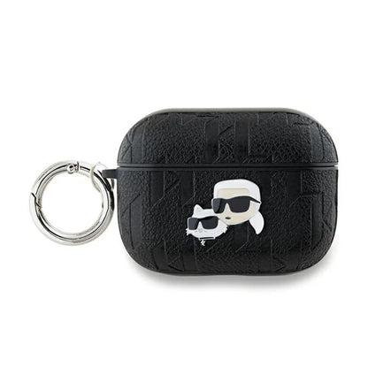 Karl Lagerfeld Monogram Karl & Choupette galva - AirPods Pro 2 dėklas (juodas)