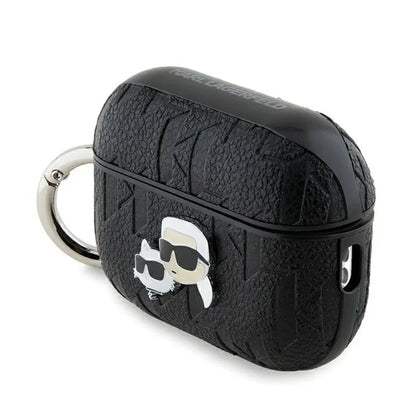 Karl Lagerfeld Monogram Karl & Choupette galva - AirPods Pro 2 dėklas (juodas)
