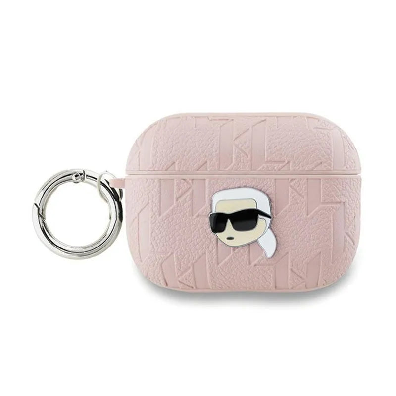 Karl Lagerfeld Monogram Karl Head - AirPods Pro 2 dėklas (rožinis)