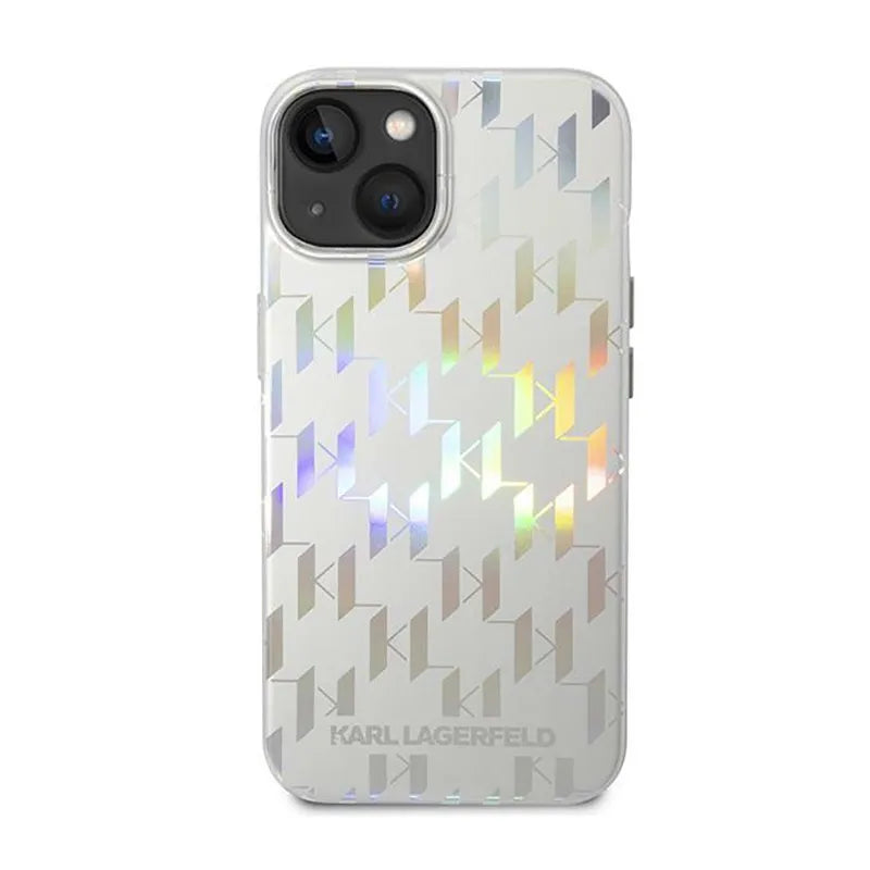 Karl Lagerfeld Monogram Pattern dėklas iPhone 14 (juodas)