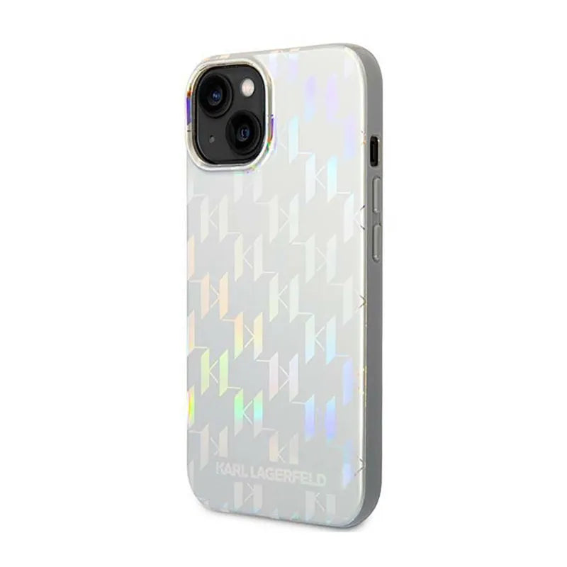 Karl Lagerfeld Monogram Pattern dėklas iPhone 14 (juodas)