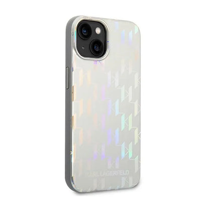 Karl Lagerfeld Monogram Pattern dėklas iPhone 14 (juodas)