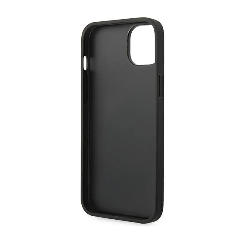 Karl Lagerfeld Monogram Stripe – Dėklas, skirtas iPhone 14 Plus (pilkas)