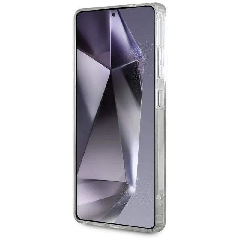 Karl Lagerfeld Mygtukas Karl Galvos Spausdintas Logotipas MagSafe - Dėklas Samsung Galaxy S25 Ultra (Baltas)