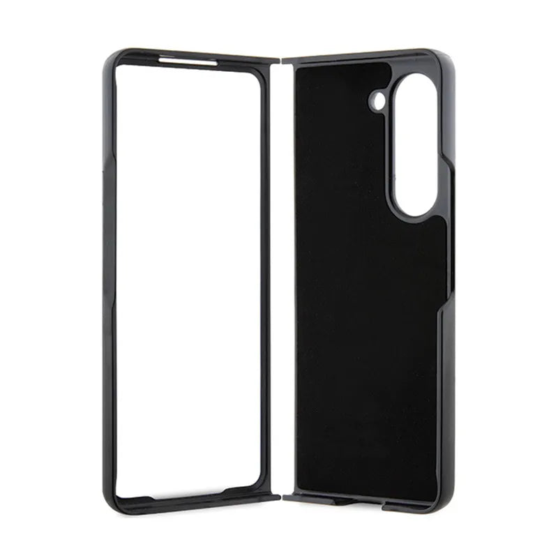 Karl Lagerfeld NFT Saffiano Karl & Choupette Pin - Samsung Galaxy Z Fold 5 dėklas (juodas)