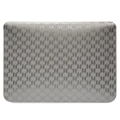 Karl Lagerfeld NFT Saffiano Monogram Ikonik Choupette dėklas - 14" nešiojamojo kompiuterio dėklas (sidabrinis)