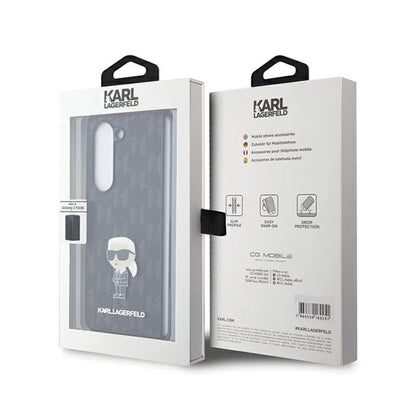 Karl Lagerfeld NFT Saffiano Monogram Ikonik Pin – Samsung Galaxy Z Fold 5 dėklas (juodas)