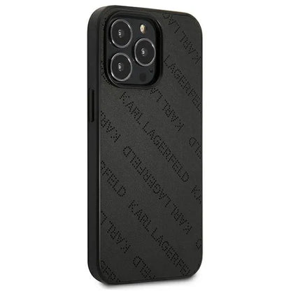 Karl Lagerfeld Perforated Allover – dėklas, skirtas „iPhone 13 Pro Max“ (juodas)