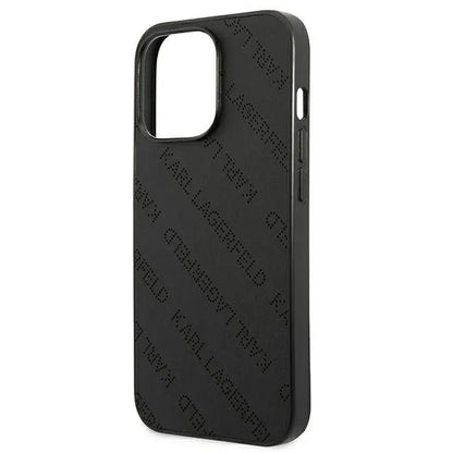 Karl Lagerfeld Perforated Allover – dėklas, skirtas „iPhone 13 Pro Max“ (juodas)